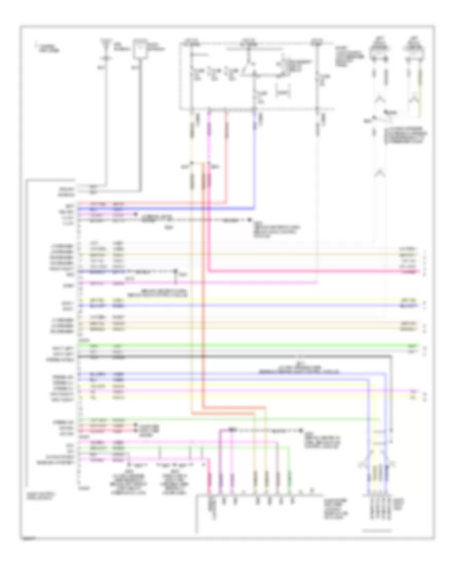Audiophile Sound Radio Wiring Diagram, without DVD (1 of 2) for Ford F550 Super Duty 2008