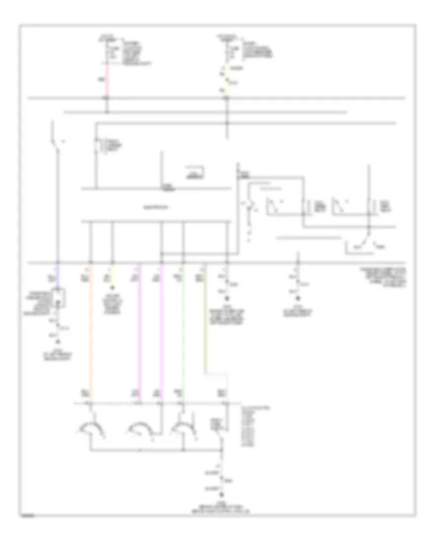 Электросхема стеклоочистителя, дворников и омывателя для Ford F550 Super Duty 2008