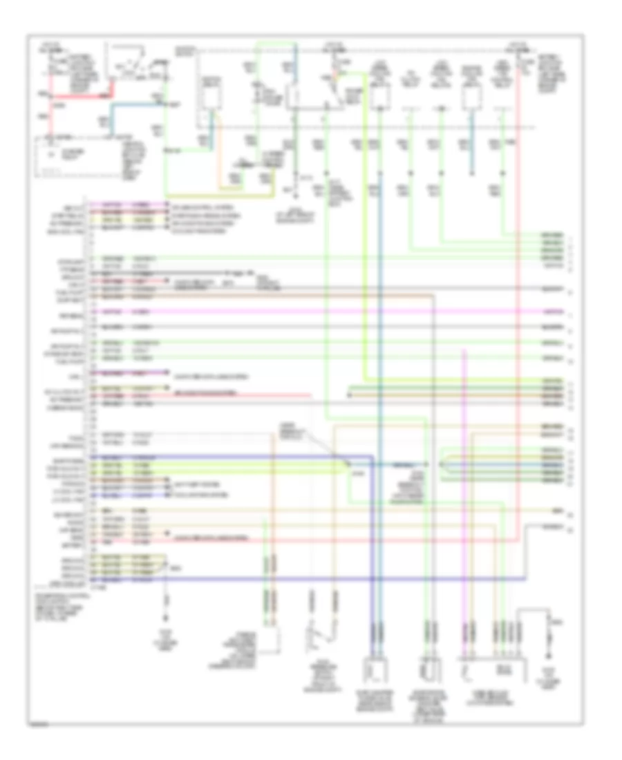 Engine Performance Wiring Diagram Early Production 1 of 4 for Ford Focus ZXW SE 2006