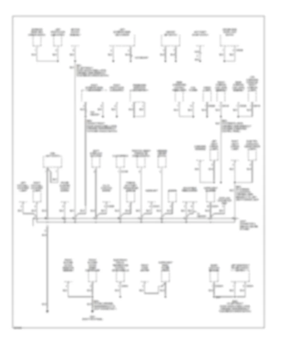 Ground Distribution Wiring Diagram 3 of 3 for Ford Freestar 2007