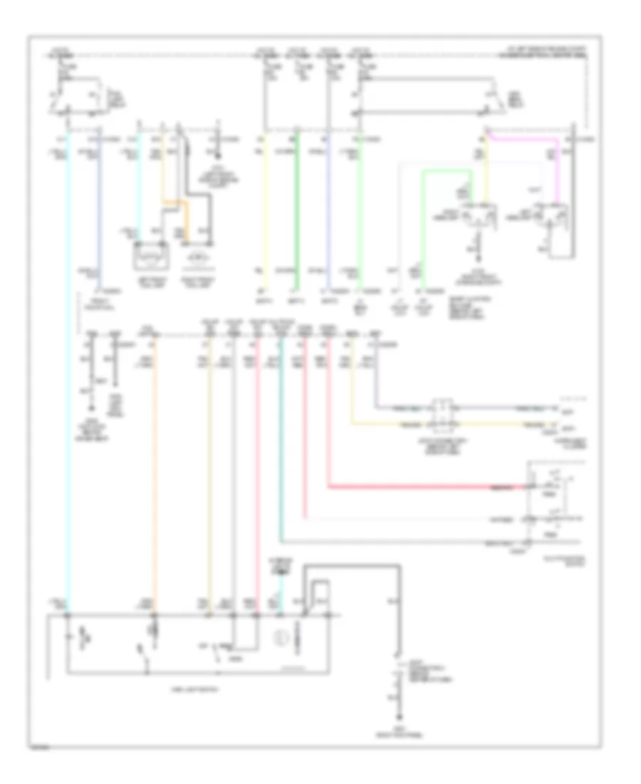 Headlights Wiring Diagram, without Autolamps for Ford Freestar 2007