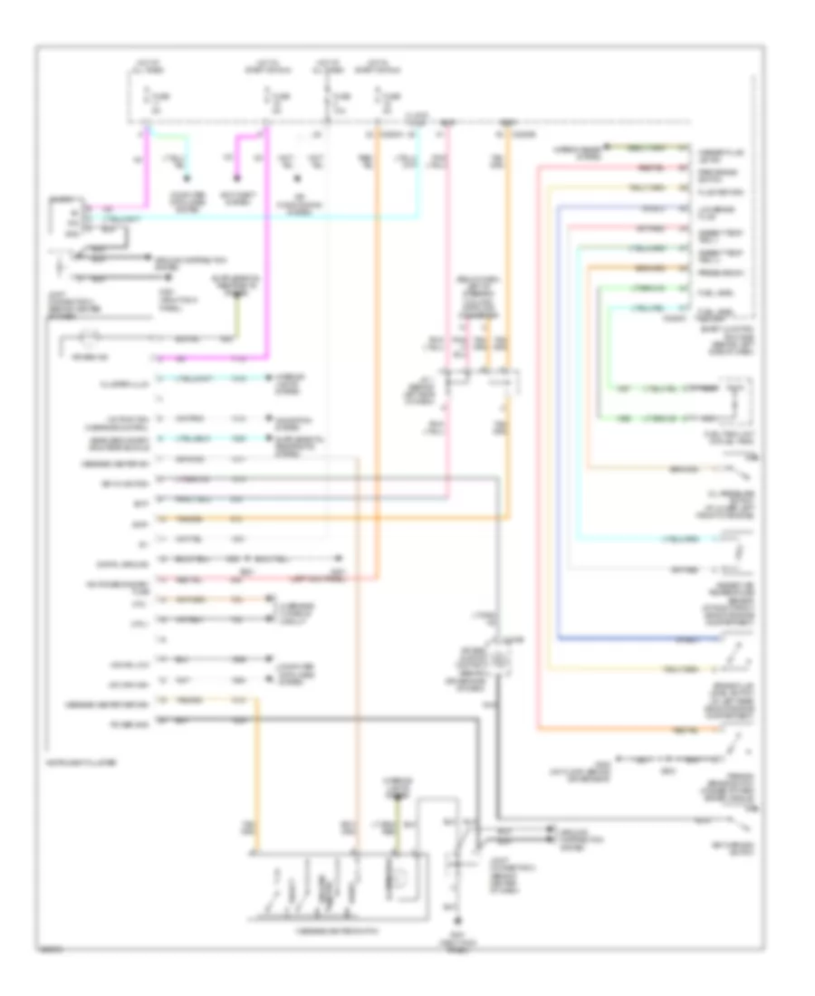 Instrument Cluster Wiring Diagram for Ford Freestar 2007