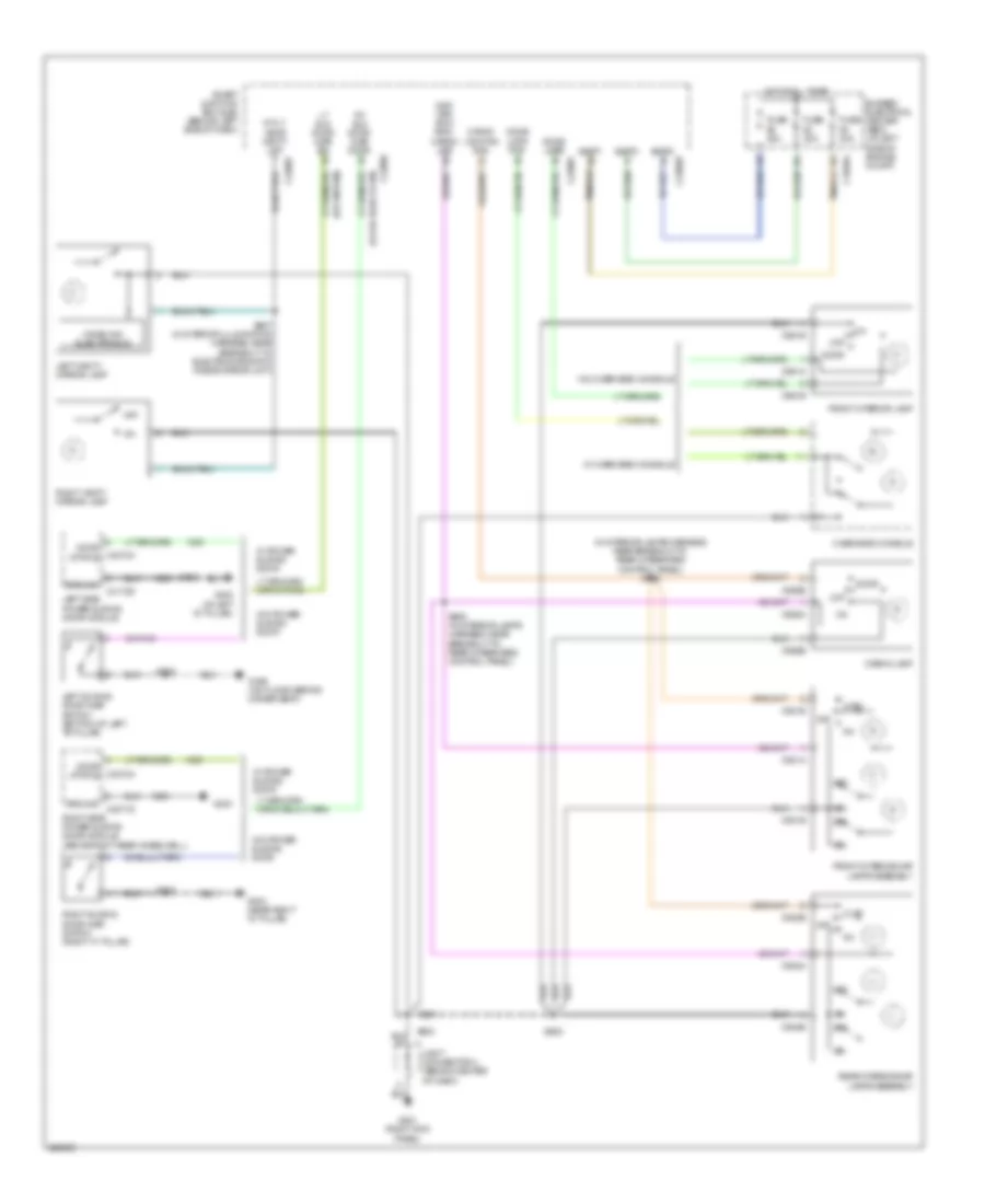 Courtesy Lamps Wiring Diagram 1 of 2 for Ford Freestar 2007