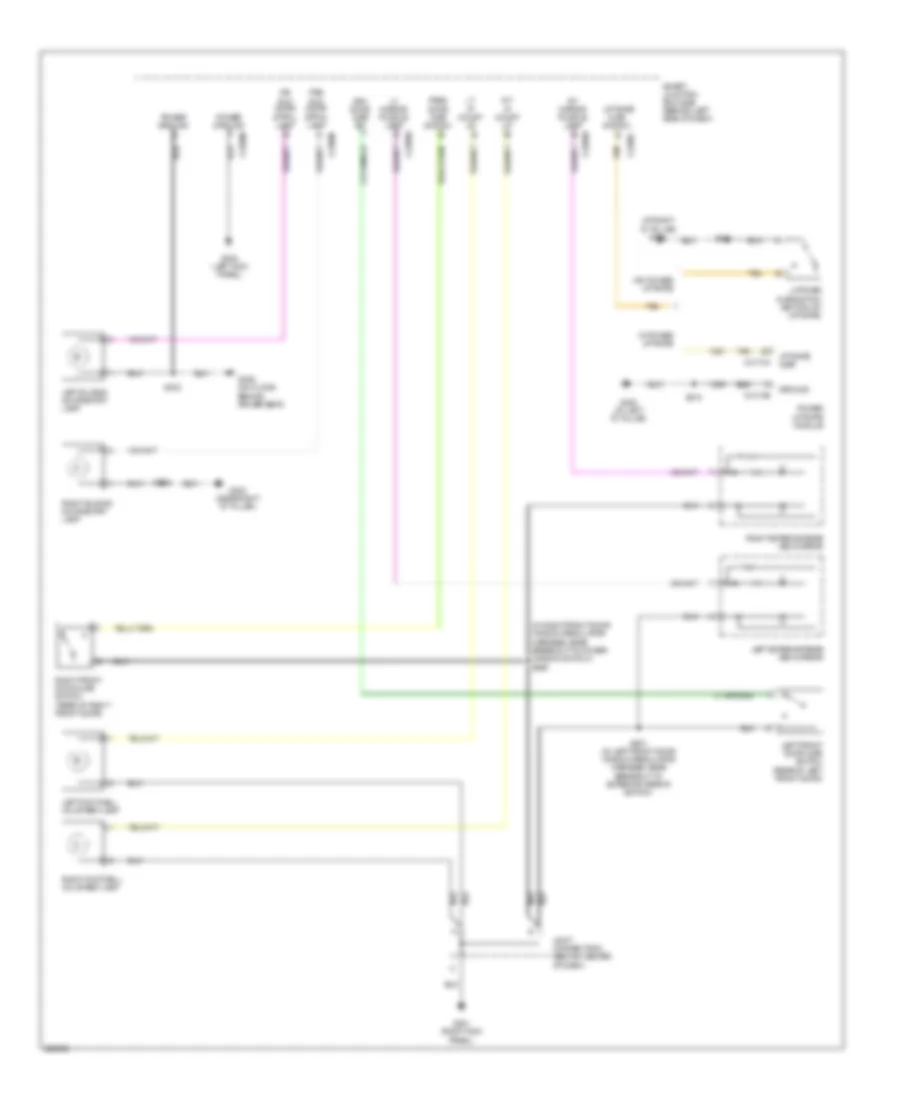 Courtesy Lamps Wiring Diagram (2 of 2) for Ford Freestar 2007