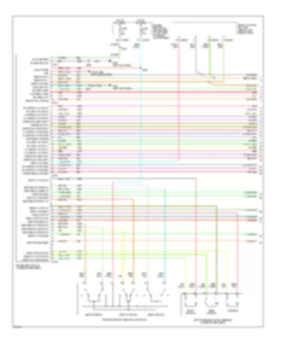 Memory Systems Wiring Diagram 1 of 3 for Ford Freestar 2007