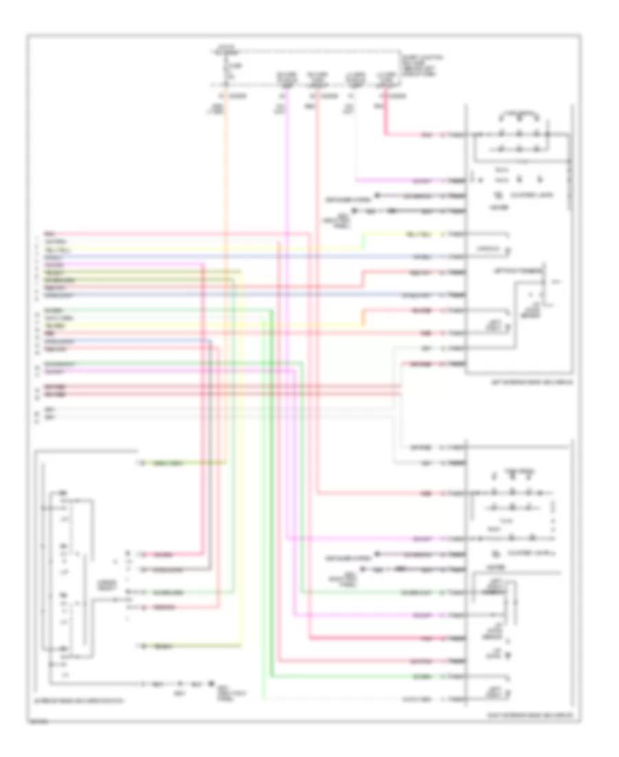 Memory Systems Wiring Diagram (3 of 3) for Ford Freestar 2007