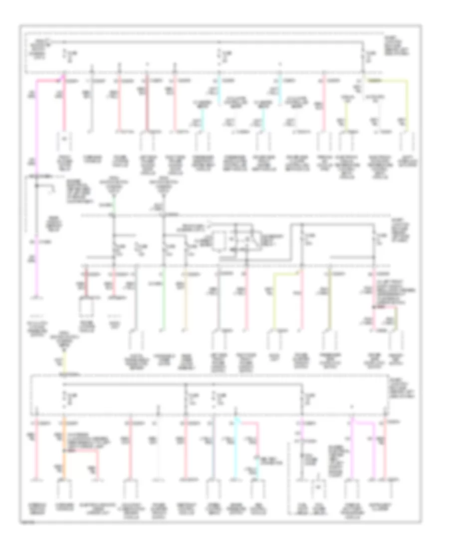 Power Distribution Wiring Diagram 3 of 3 for Ford Freestar 2007