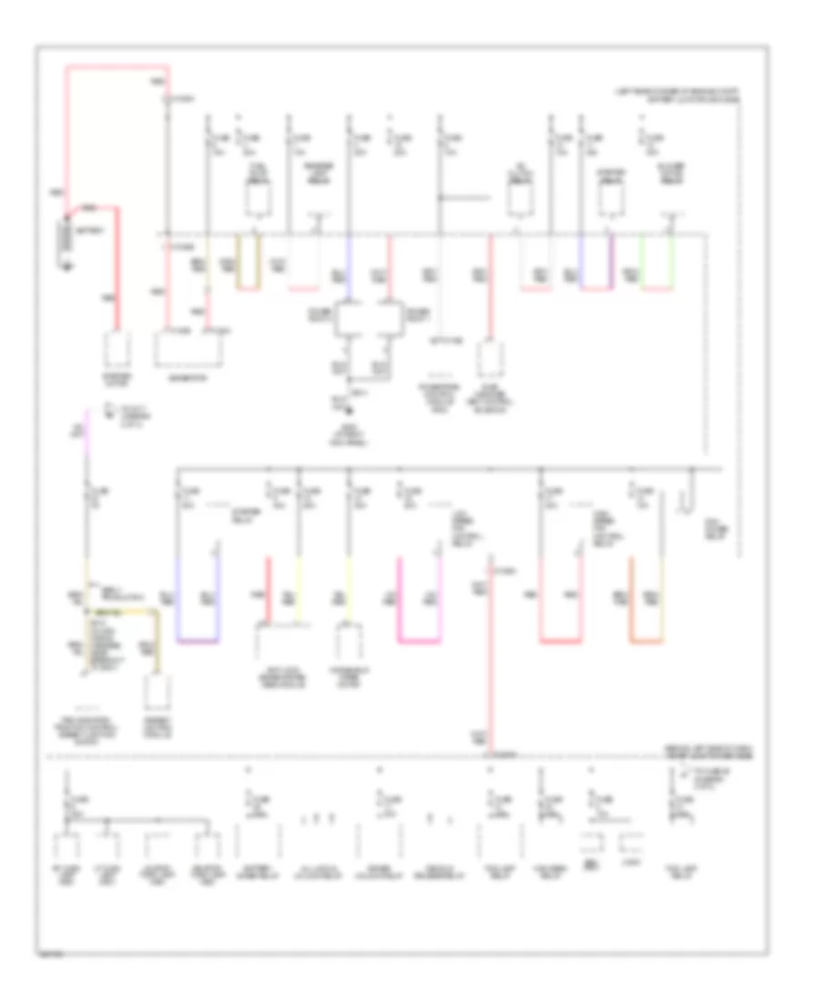 Power Distribution Wiring Diagram 1 of 3 for Ford Focus S 2008