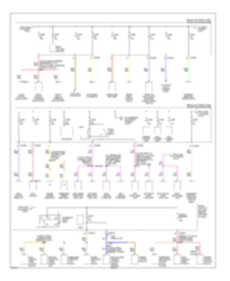 Power Distribution Wiring Diagram 2 of 3 for Ford Focus S 2008
