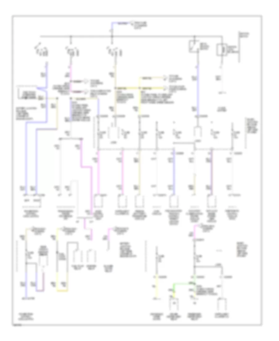 Power Distribution Wiring Diagram (3 of 3) for Ford Focus S 2008