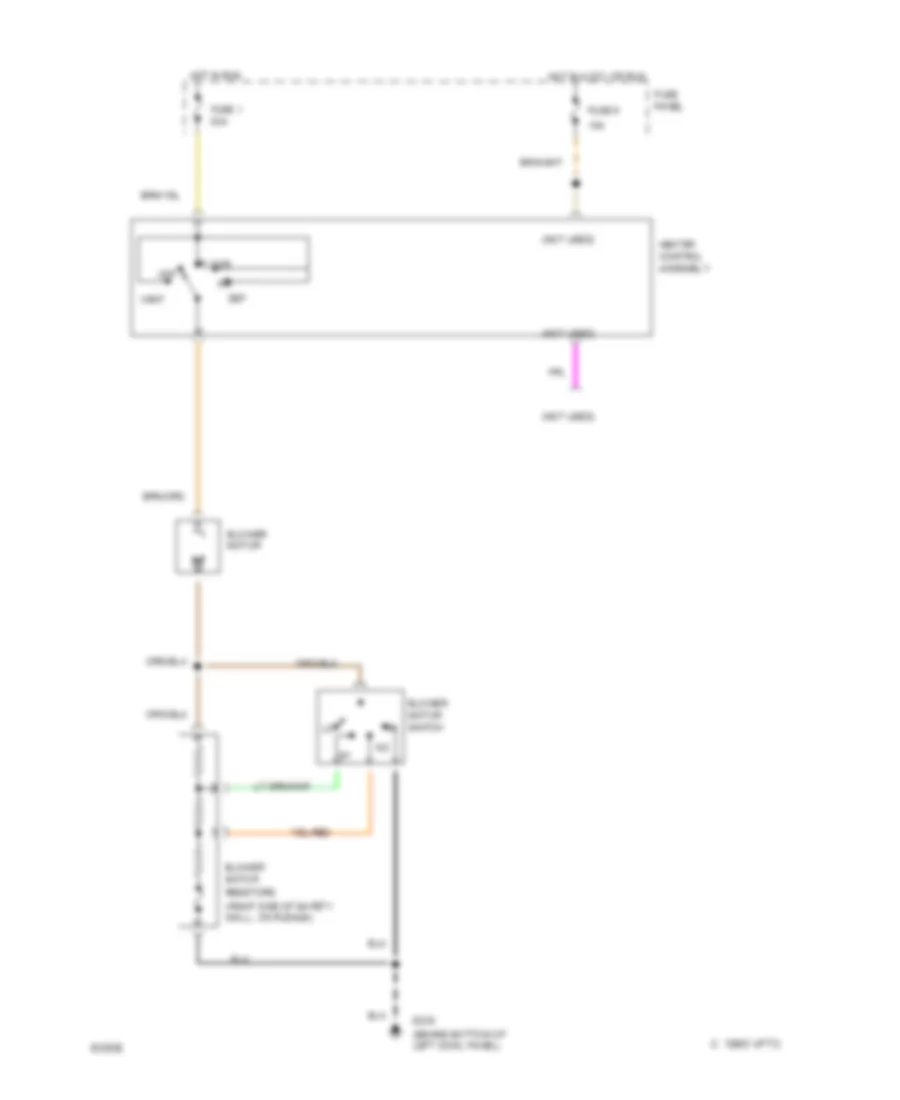 Heater Wiring Diagram for Ford Bronco 1995