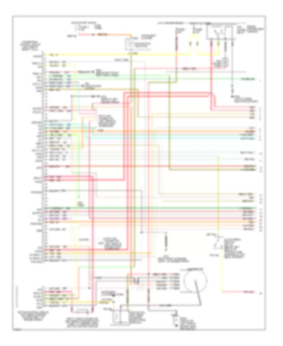 5 0L MFI Engine Performance Wiring Diagrams 1 of 2 for Ford Bronco 1995