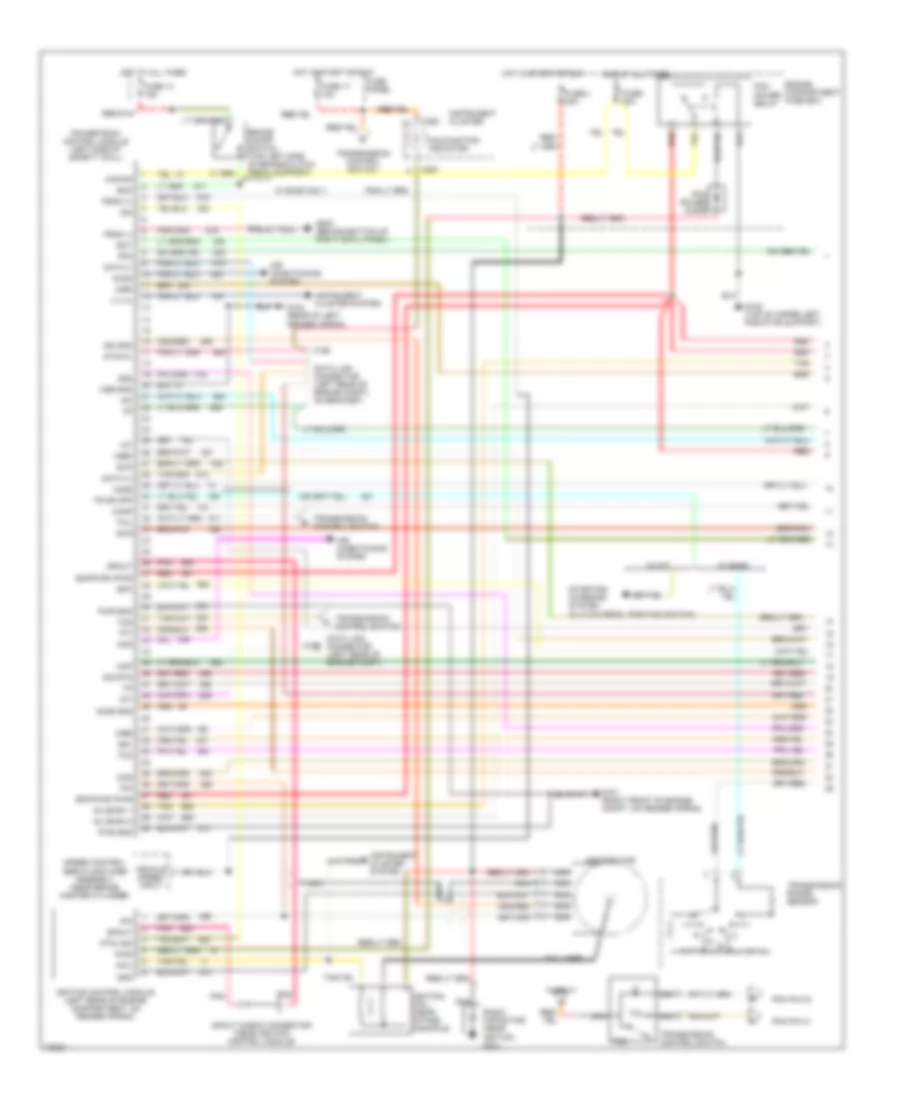 5 8L Engine Performance Wiring Diagrams Except California 1 of 2 for Ford Bronco 1995