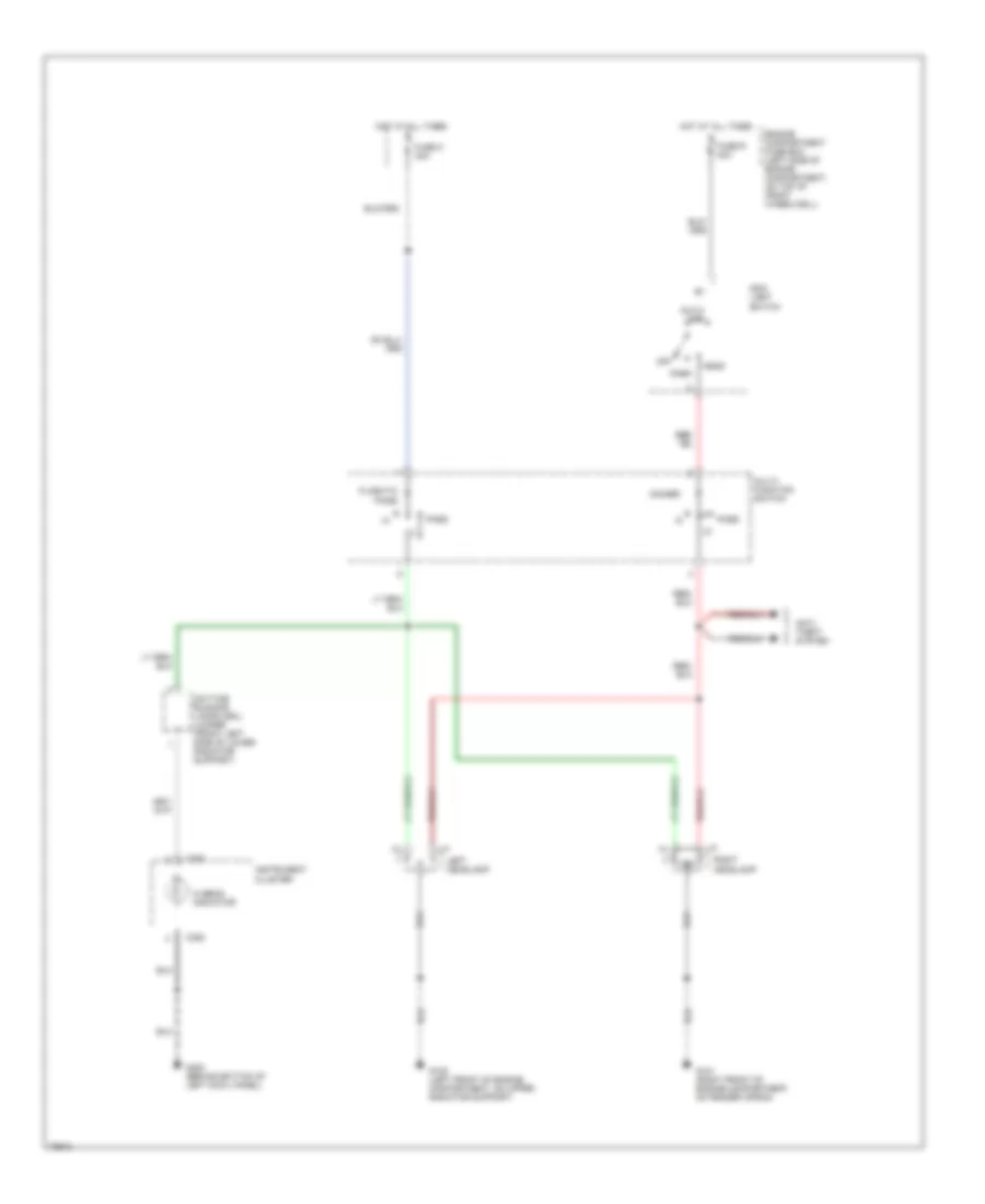 Headlamps Wiring Diagram without DRL for Ford Bronco 1995