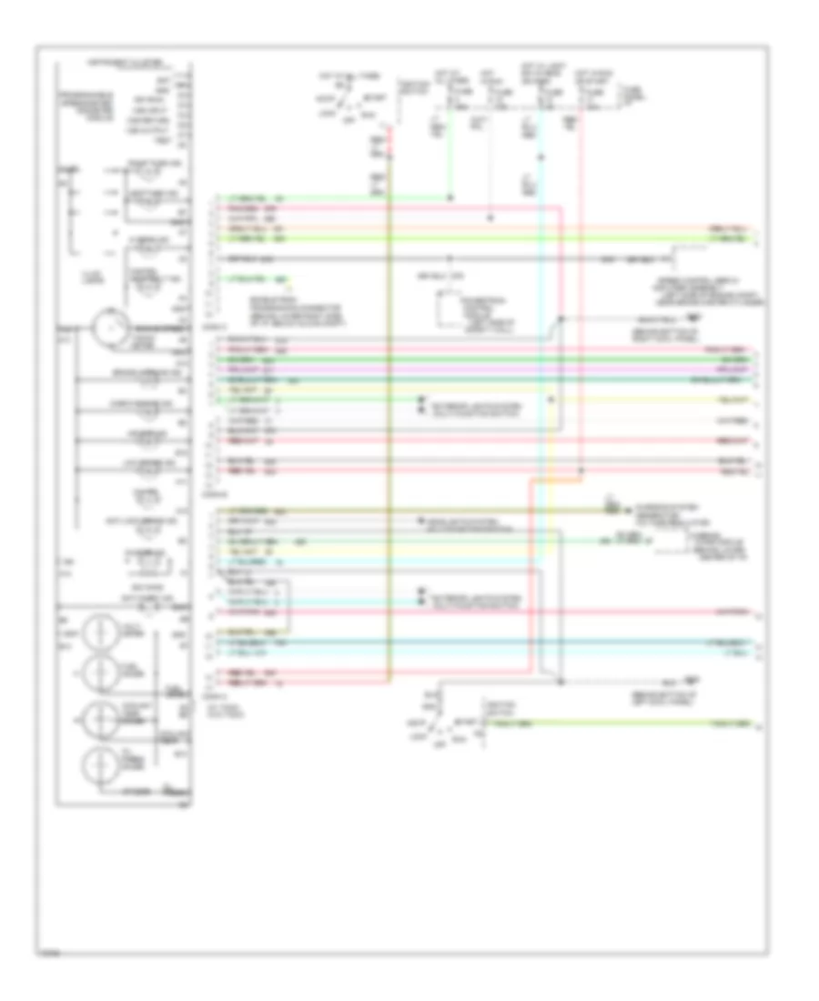 Instrument Cluster Wiring Diagram 1 of 2 for Ford Bronco 1995
