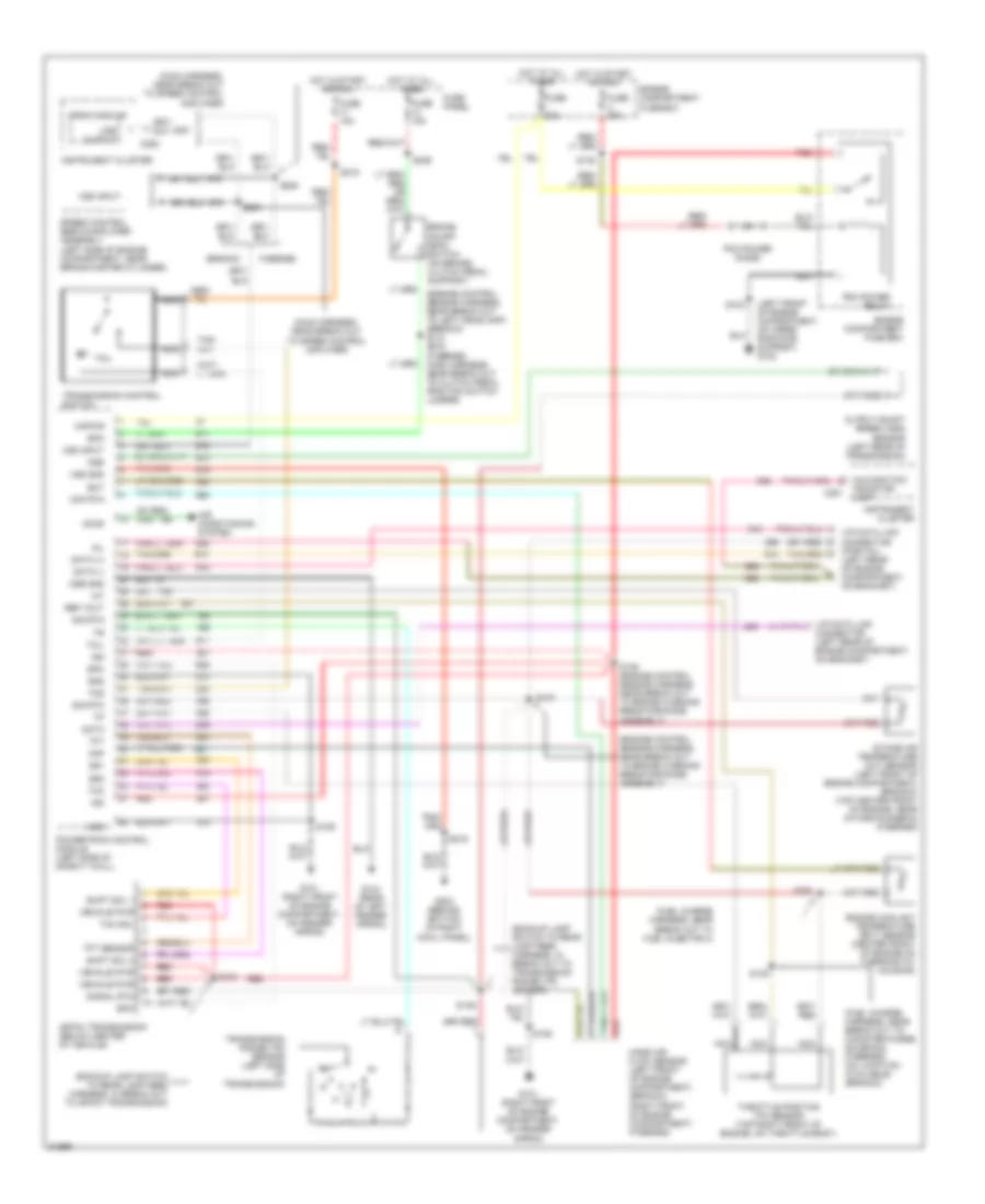 5 0L 4R7OW Transmission Wiring Diagram for Ford Bronco 1995