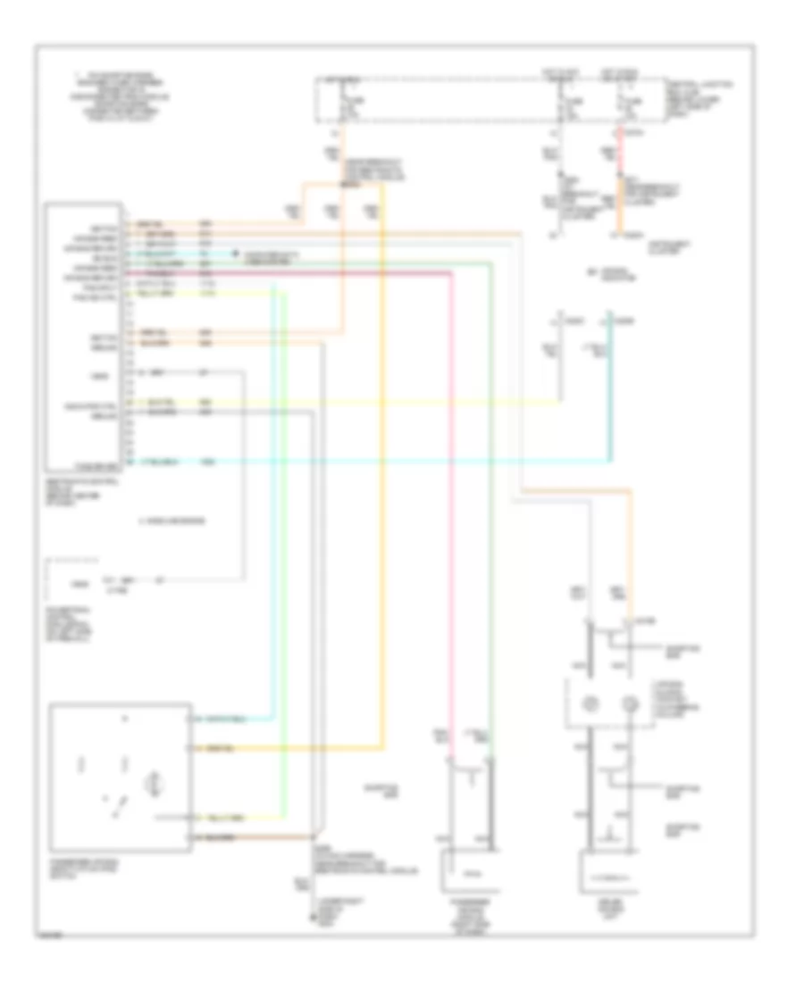 Supplemental Restraints Wiring Diagram for Ford Cab  Chassis F350 Super Duty 2006