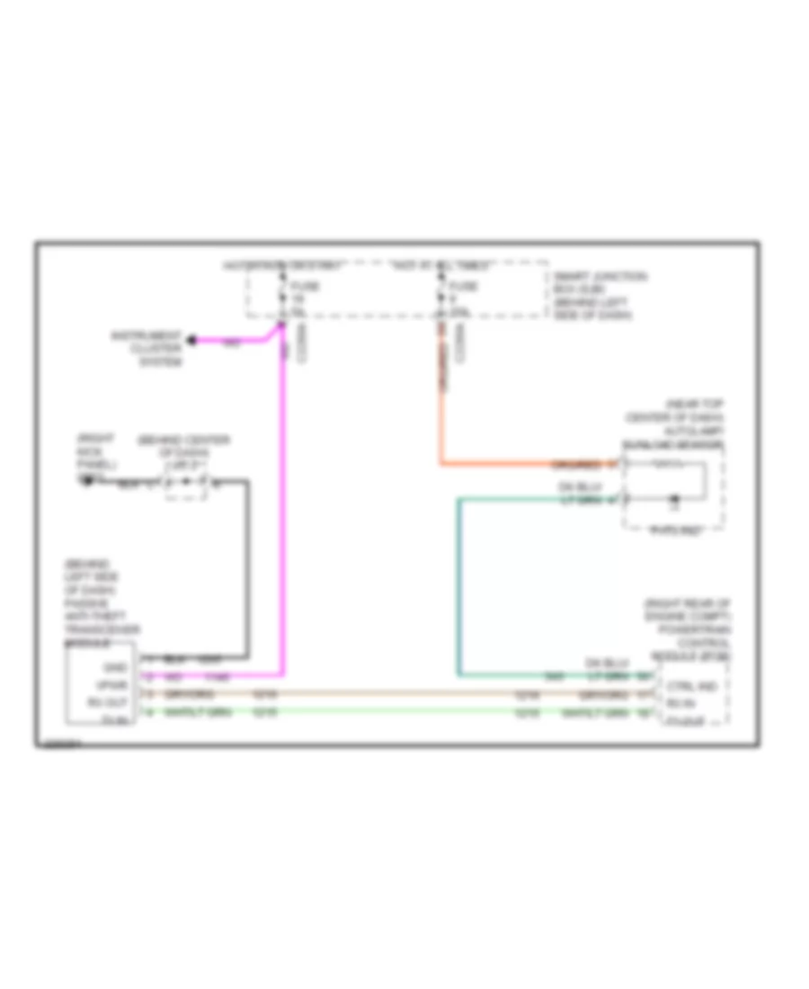 Passive Anti-theft Wiring Diagram for Ford Freestar Limited 2007