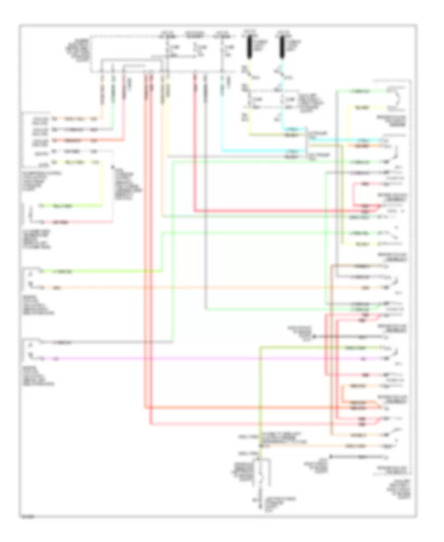 Cooling Fan Wiring Diagram for Ford Freestar Limited 2007