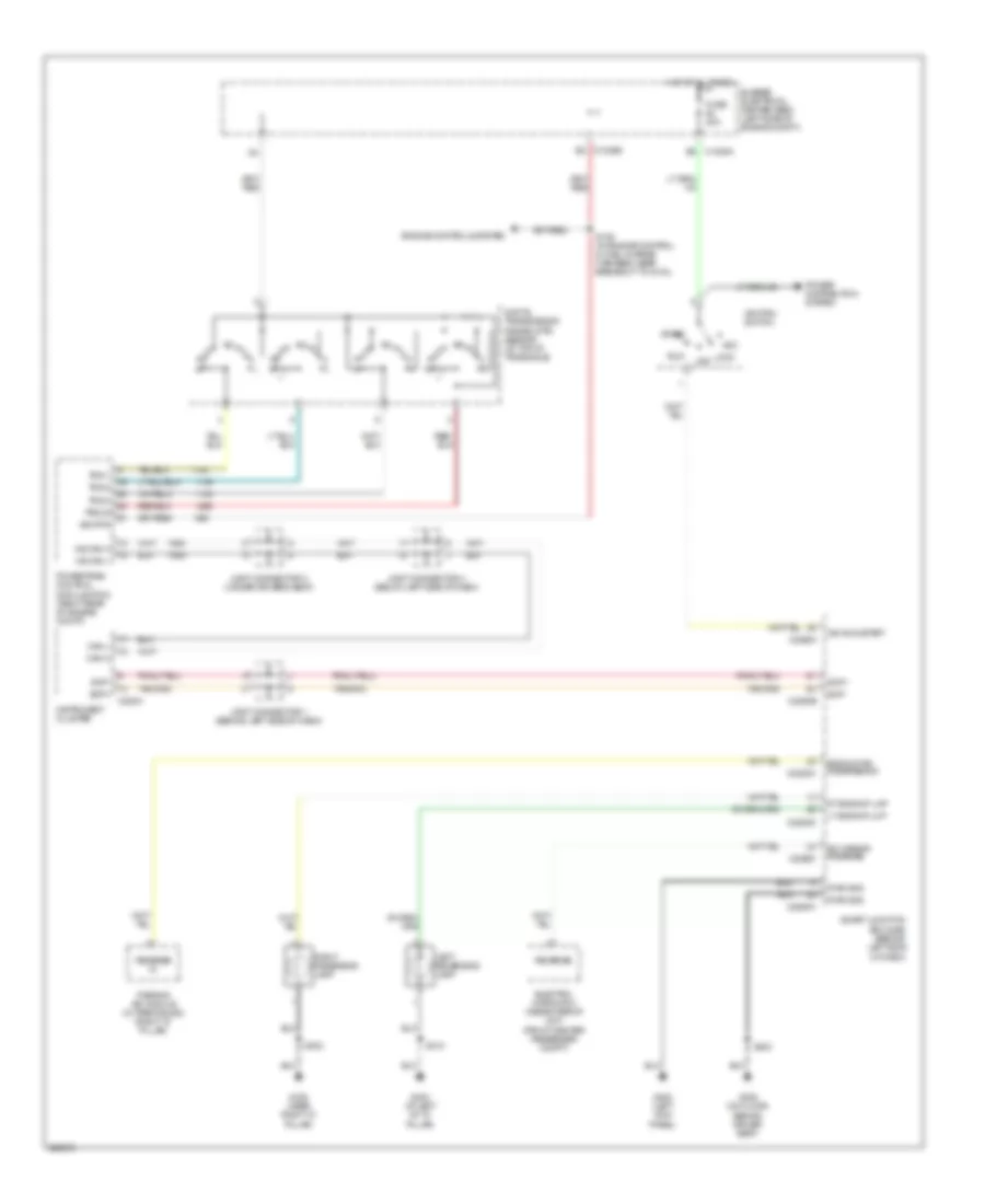 Back up Lamps Wiring Diagram for Ford Freestar Limited 2007