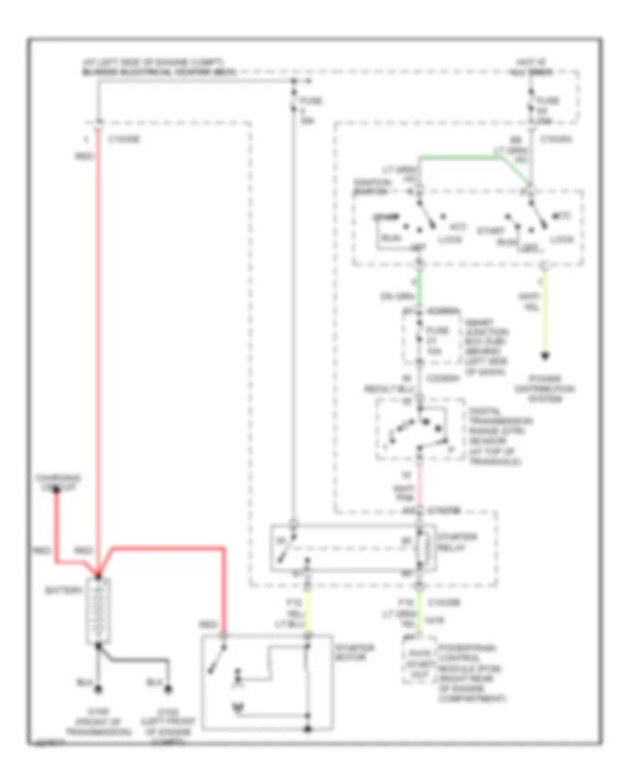 Starting Wiring Diagram for Ford Freestar Limited 2007