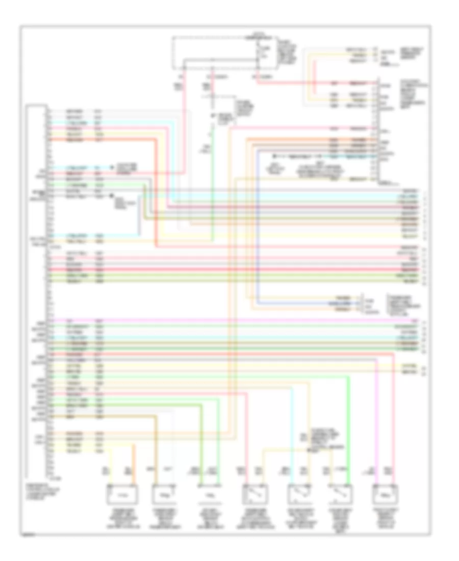 Supplemental Restraints Wiring Diagram 1 of 2 for Ford Freestar Limited 2007
