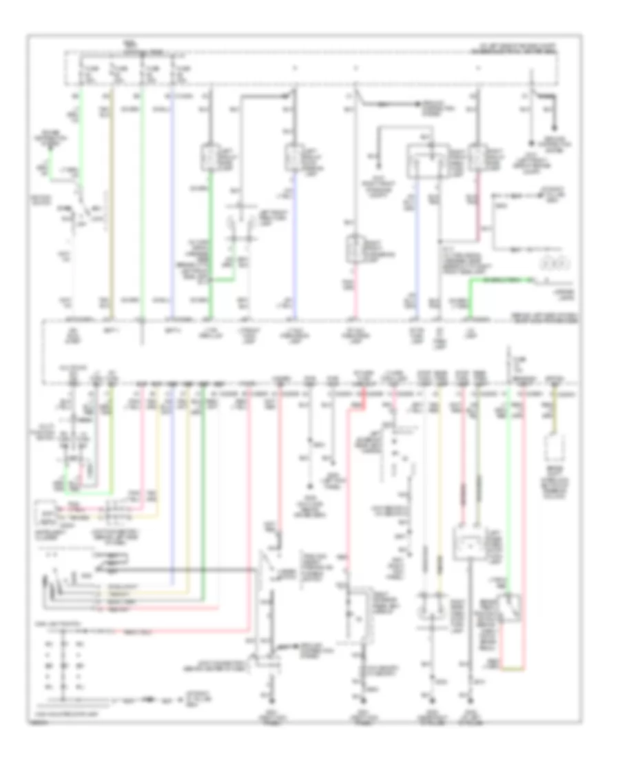 Exterior Lamps Wiring Diagram for Ford Freestar 2006