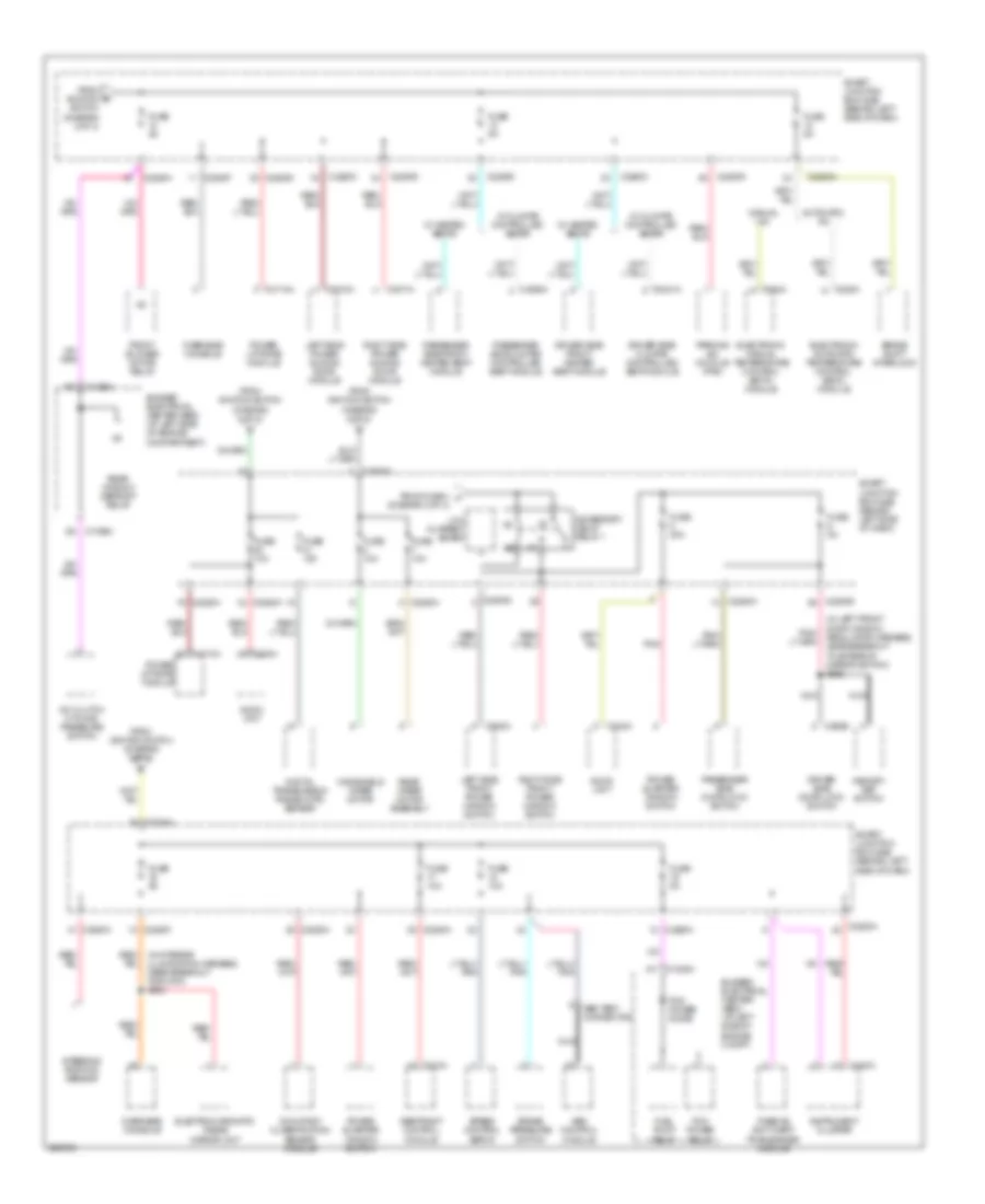 Power Distribution Wiring Diagram 3 of 3 for Ford Freestar 2006