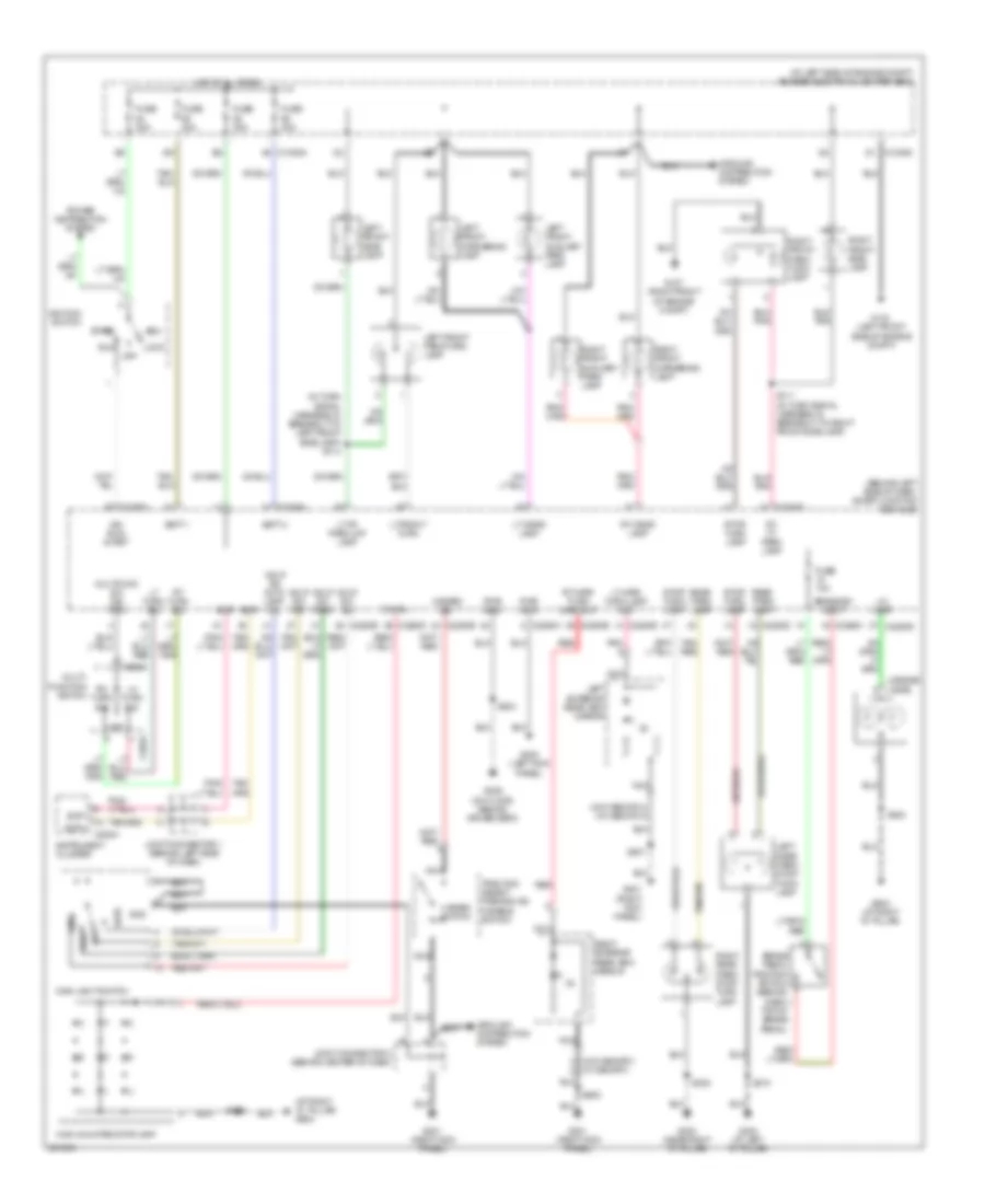 Exterior Lamps Wiring Diagram for Ford Freestar SE 2007