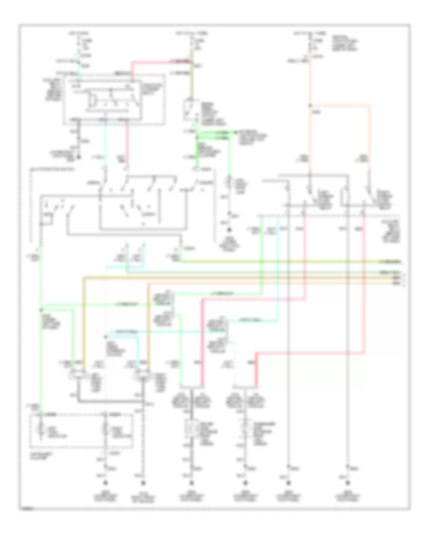 Exterior Lamps Wiring Diagram (1 of 2) for Ford Pickup F250 Super Duty 2002