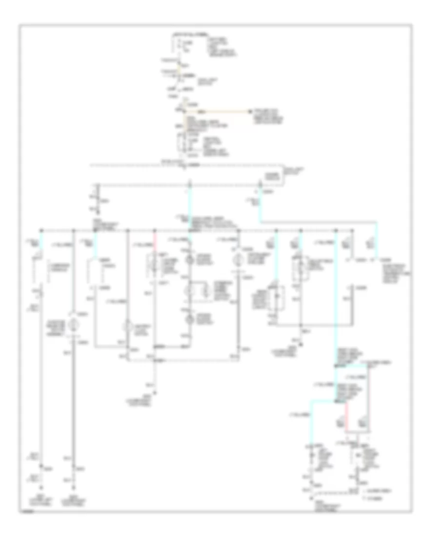 Instrument Illumination Wiring Diagram (1 of 2) for Ford Pickup F250 Super Duty 2002