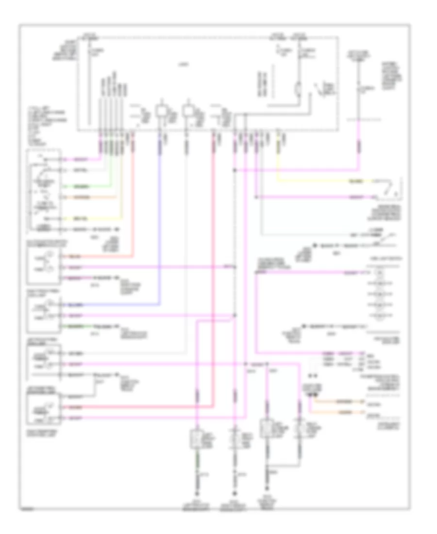 Exterior Lamps Wiring Diagram for Ford Focus SES 2008