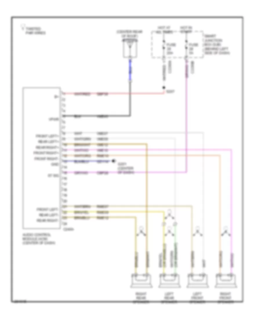Base Radio Wiring Diagram for Ford Focus SES 2008