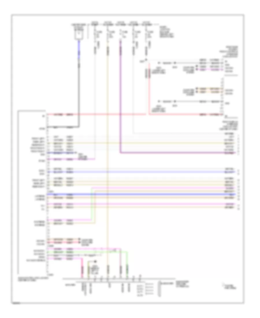 Premium Radio Wiring Diagram, with SYNC (1 of 2) for Ford Focus SES 2008