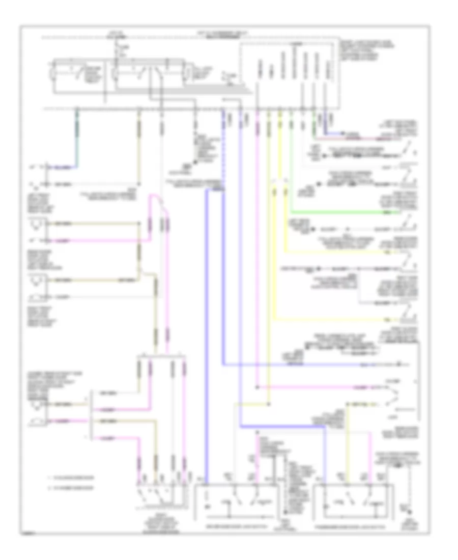 Forced Entry Wiring Diagram, without Cutaway for Ford E450 Super Duty 2010