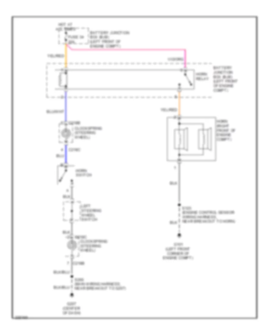 Horn Wiring Diagram with Stripped Chassis for Ford E450 Super Duty 2010