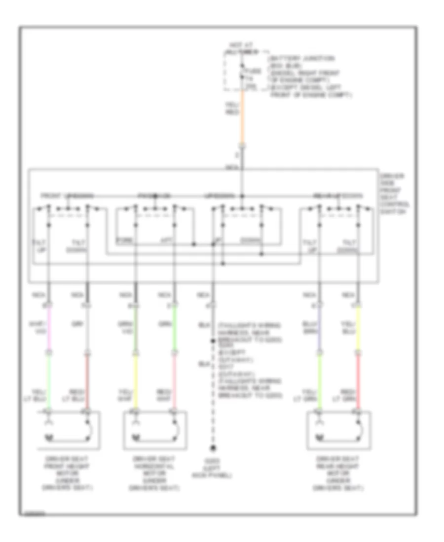 Power Seats Wiring Diagram for Ford E450 Super Duty 2010