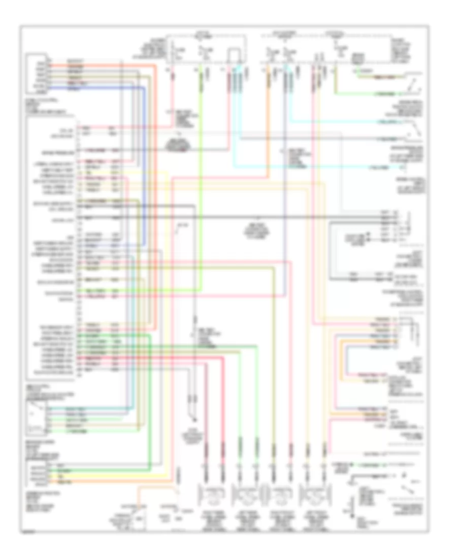 Anti-lock Brakes Wiring Diagram for Ford Freestar Limited 2006