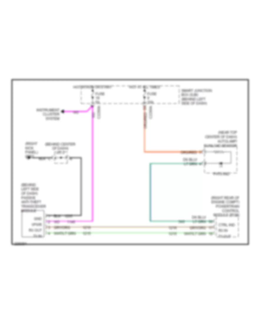 Passive Anti-theft Wiring Diagram for Ford Freestar Limited 2006