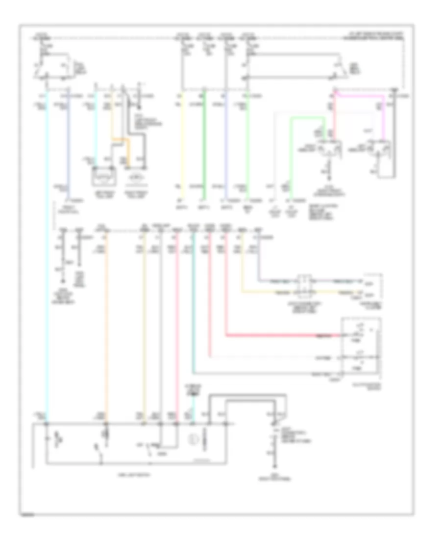 Headlights Wiring Diagram, without Autolamps for Ford Freestar Limited 2006