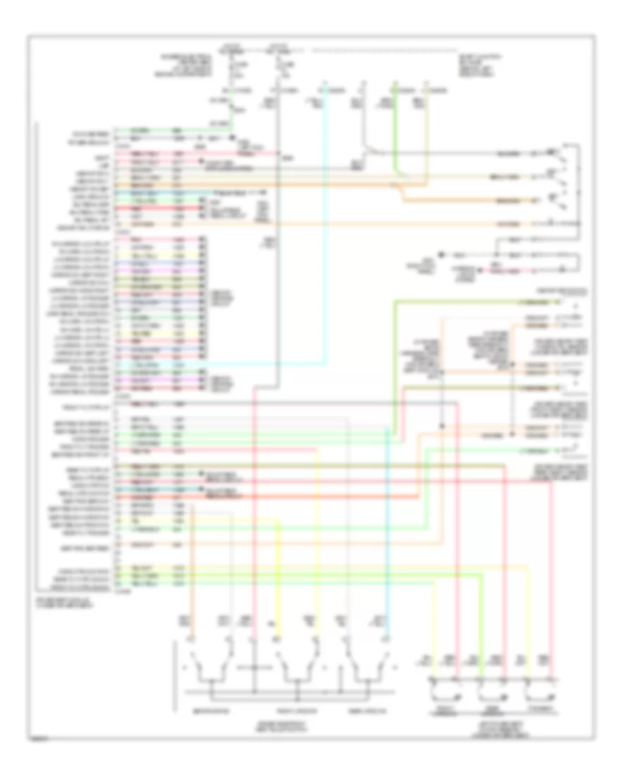 Drivers Memory Seat Wiring Diagram for Ford Freestar Limited 2006