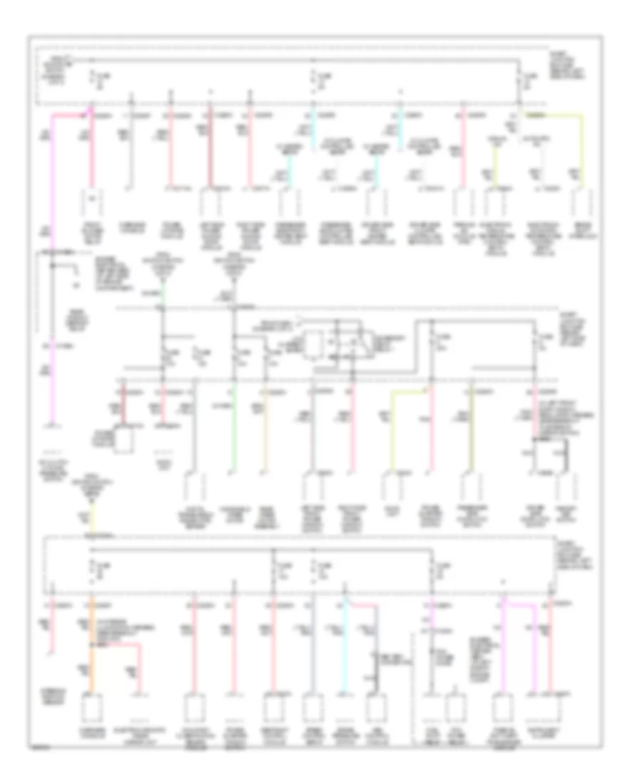 Power Distribution Wiring Diagram (3 of 3) for Ford Freestar Limited 2006