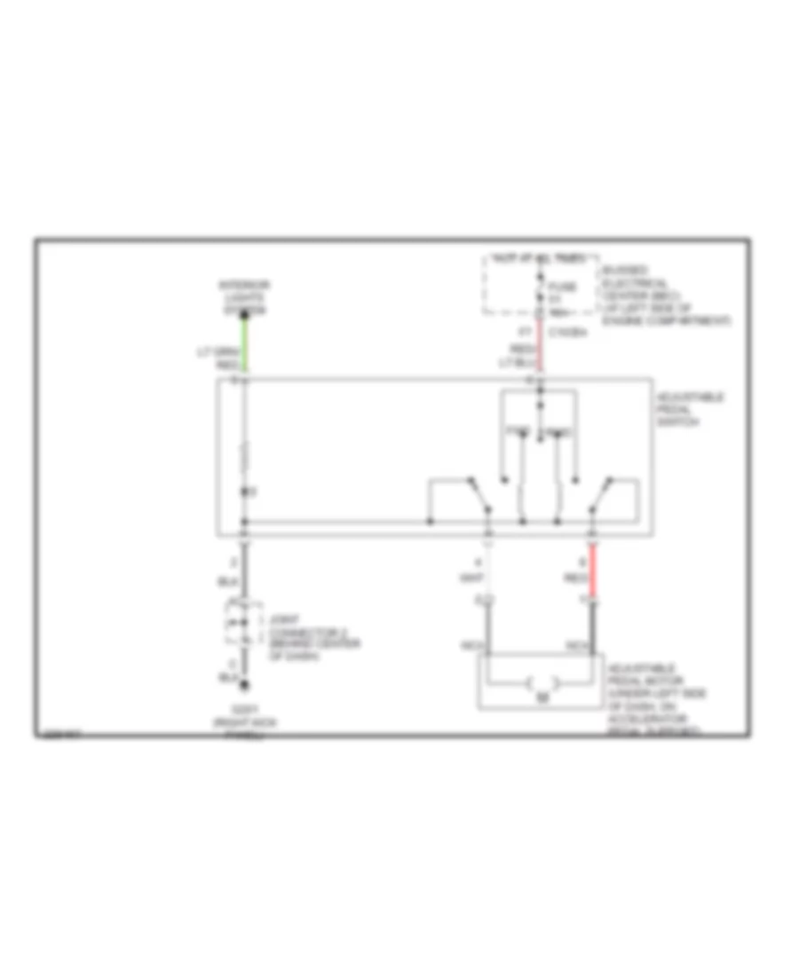 Adjustable Pedal Wiring Diagram for Ford Freestar Limited 2006