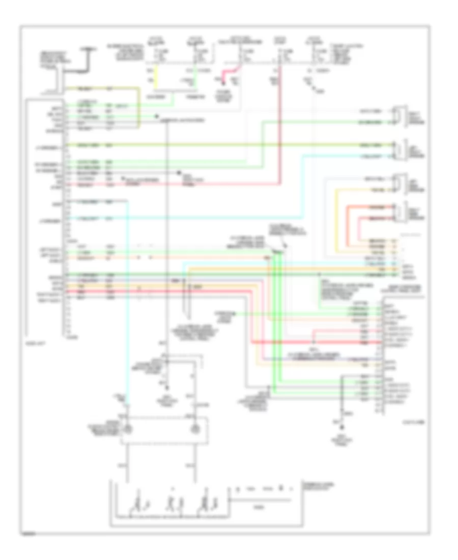 Rear Seat Entertainment Wiring Diagram for Ford Freestar Limited 2006