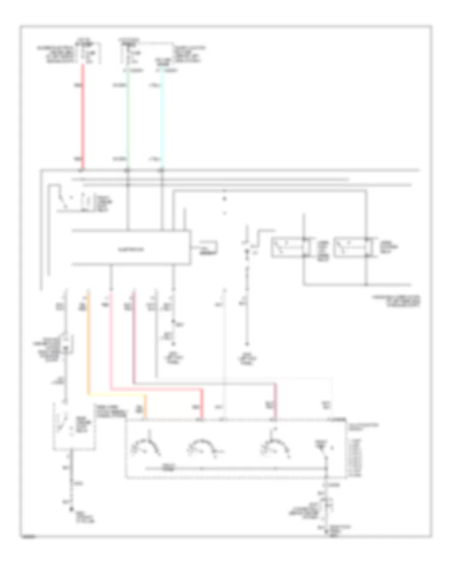 Front Wiper Washer Wiring Diagram for Ford Freestar Limited 2006