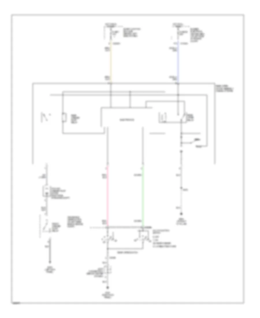 Rear WiperWasher Wiring Diagram for Ford Freestar Limited 2006