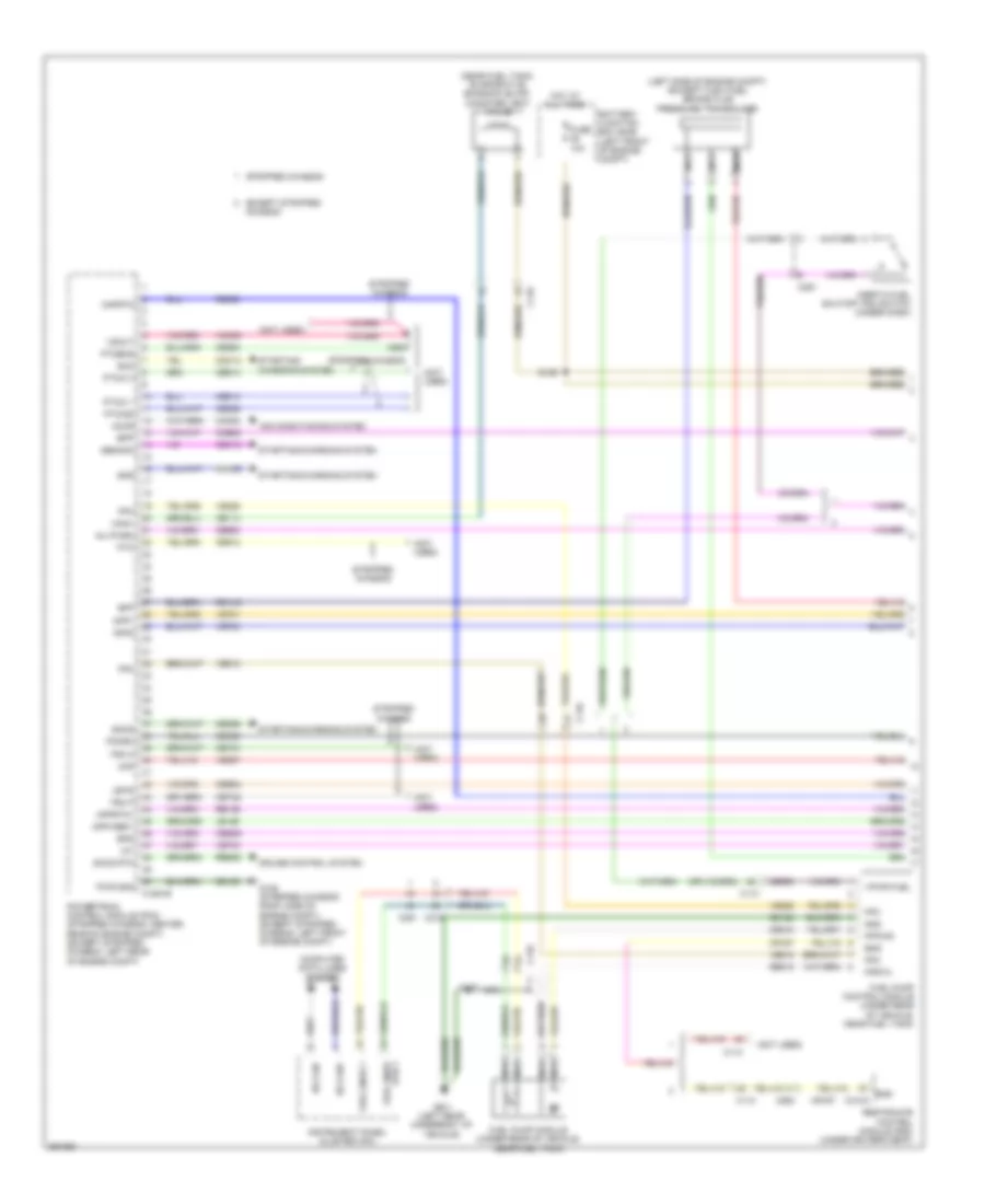6.8L, Engine Performance Wiring Diagram (1 of 5) for Ford E-350 Super Duty 2013