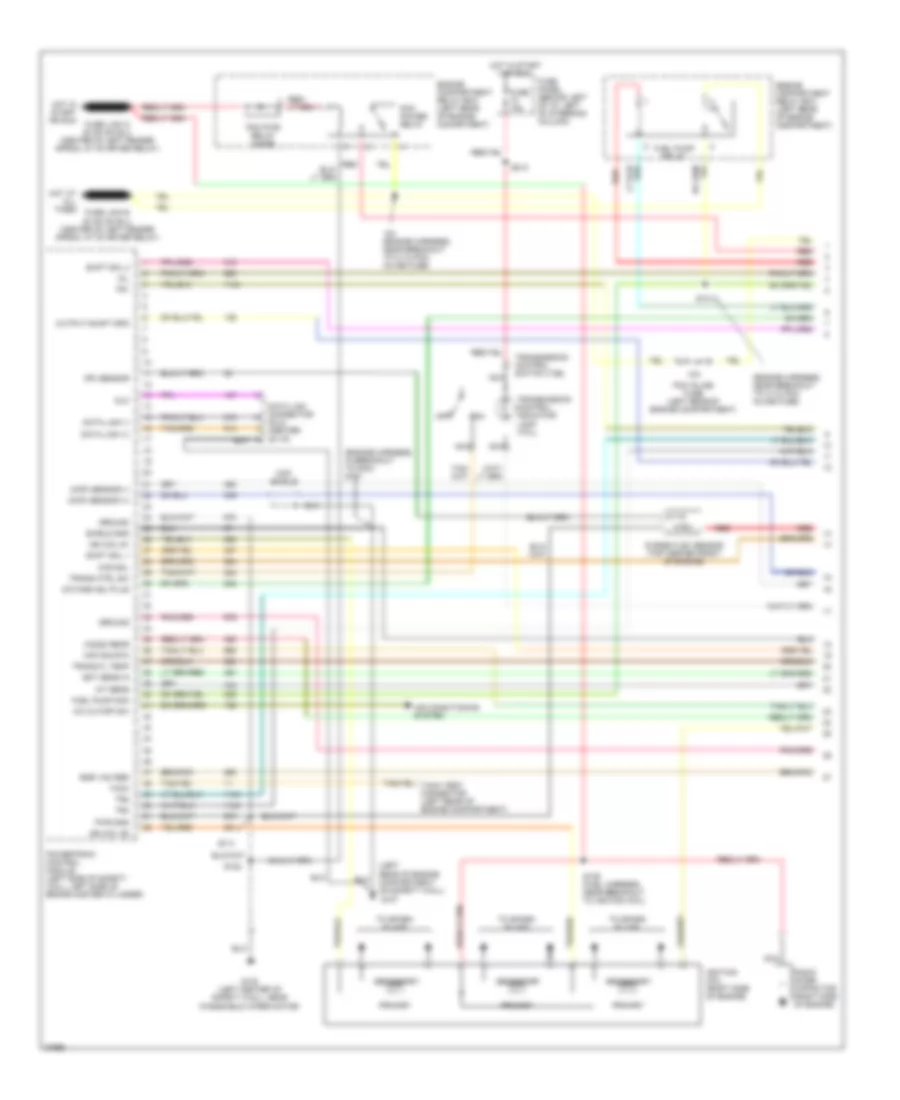 4.0L, Engine Performance Wiring Diagrams (1 of 4) for Ford Aerostar 1997