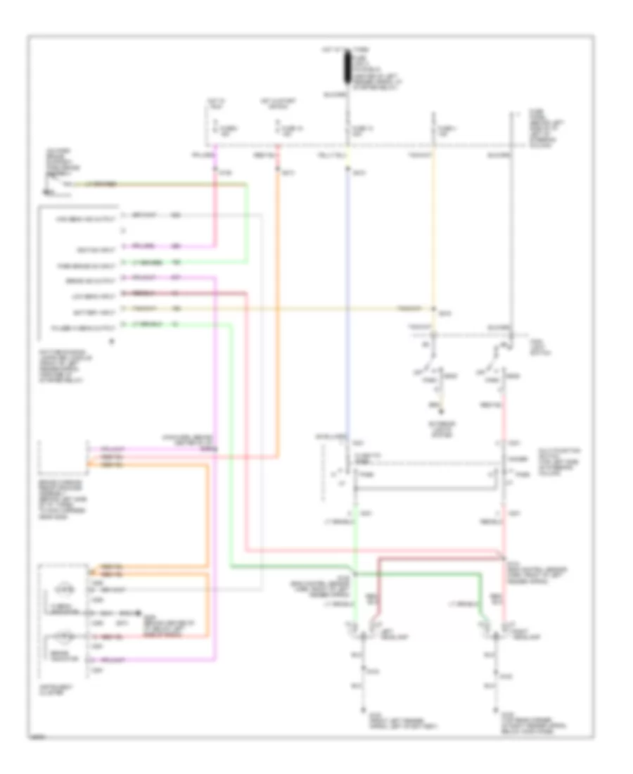 Headlight Wiring Diagram with DRL for Ford Aerostar 1997