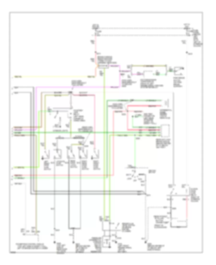 Instrument Cluster Wiring Diagram (2 of 2) for Ford Aerostar 1997